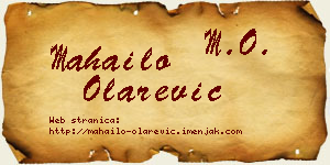 Mahailo Olarević vizit kartica